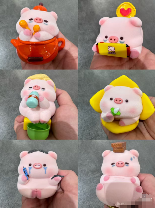 Bao yun Pig Stay Up Late Pig Log Series Blind Box