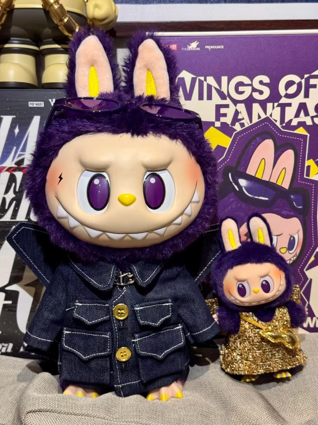 (pre)LABUBU(big) Wings of fantasy rubber-lined plush doll