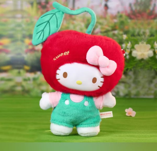 SRO Hello kitty cherry lined plush