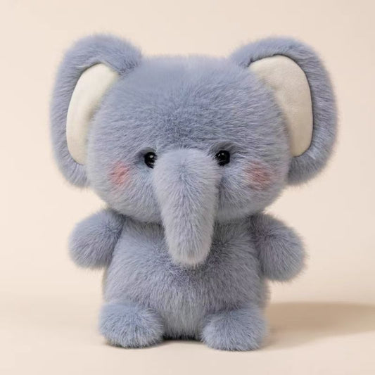 Table companion plush toy, baby elephant，about 16.27cm