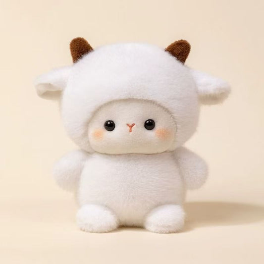 Table companion plush toy, lamb, about 16.27cm