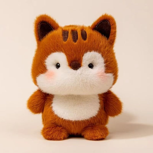 Desk companion plush toy, little squirrel, about 16.27cm