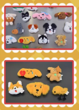 Dog Kingdom Fridge Magnet Serices  Plush Blind Box