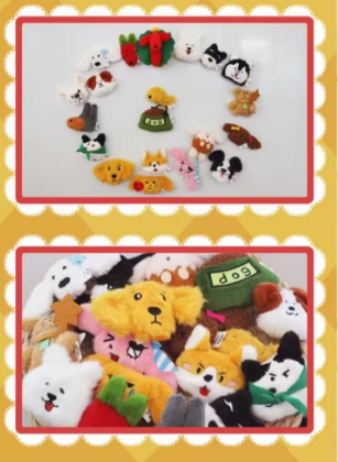 Dog Kingdom Fridge Magnet Serices  Plush Blind Box